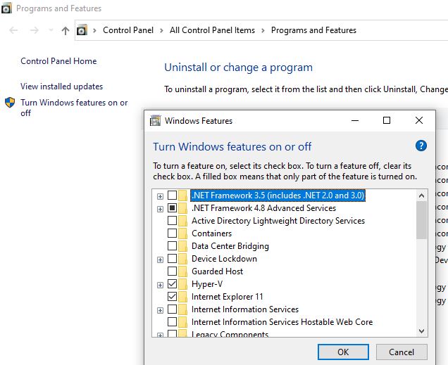 Enabling the Hyper V role in Windows 10 – The vFanatic